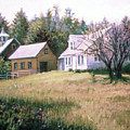 Early Morning Farm Painting by Marie Witte Early Morning Farm Painting by Marie Witte