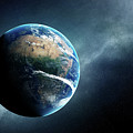 Earth and moon space view Digital Art by Johan Swanepoel Earth and moon space view Digital Art by Johan Swanepoel