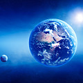 Earth sunrise deep space Photograph by Johan Swanepoel Earth sunrise deep space Photograph by Johan Swanepoel