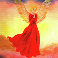 Easter Sunset Angel Painting by Laura Iverson Easter Sunset Angel Painting by Laura Iverson