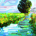 Ebb and Flow - coppped Painting by Mandy Budan Ebb and Flow - coppped Painting by Mandy Budan