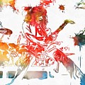 Eddie Van Halen Paint Splatter by Dan Sproul Eddie Van Halen Paint Splatter by Dan Sproul