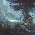 Egret in the Shadows Painting by Michael Humphries Egret in the Shadows Painting by Michael Humphries
