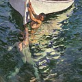 El Bote Blanco Painting by Joaquin Sorolla El Bote Blanco Painting by Joaquin Sorolla