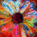 Electric Daisy Painting by Julie Lueders Electric Daisy Painting by Julie Lueders