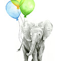 Elephant Watercolor Baby Animal Nursery Art Painting by Olga Shvartsur Elephant Watercolor Baby Animal Nursery Art Painting by Olga Shvartsur