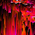 En Rouge - Pixel Art Digital Art by Jennifer Walsh En Rouge - Pixel Art Digital Art by Jennifer Walsh