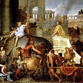 Entry of Alexander Painting by Charles LeBrun Entry of Alexander Painting by Charles LeBrun