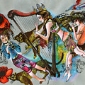 Even Leopards Love the Music Painting by Maya Gusarina Even Leopards Love the Music Painting by Maya Gusarina