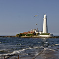 Evening at St. Mary's Lighthouse Photograph by Elena Perelman Evening at St. Mary's Lighthouse Photograph by Elena Perelman