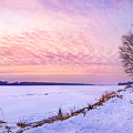 Evening on frozen Vistula Photograph by Dmytro Korol