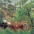 Exotic Landscape Painting by Henri Rousseau Exotic Landscape Painting by Henri Rousseau