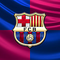 F. C. Barcelona - 3D Badge over Flag by Serge Averbukh F. C. Barcelona - 3D Badge over Flag by Serge Averbukh