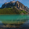 Fairview Mountain on Lake Louise Photograph by Owen Weber