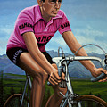 Fausto Coppi Painting Painting by Paul Meijering Fausto Coppi Painting Painting by Paul Meijering