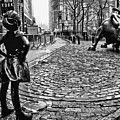 Fearless Girl and Wall Street Bull Statues 3 BW Photograph by Nishanth Gopinathan Fearless Girl and Wall Street Bull Statues 3 BW Photograph by Nishanth Gopinathan