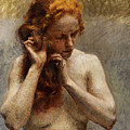 Female Nude with Red Hair by Vlaho Bukovac Female Nude with Red Hair by Vlaho Bukovac