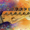 Fender Head Painting by Andrew King Fender Head Painting by Andrew King