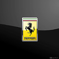 Ferrari 3D Badge- Hood Ornament on Black Photograph by Serge Averbukh Ferrari 3D Badge- Hood Ornament on Black Photograph by Serge Averbukh