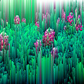 Field of Glitches - Pixel Art Digital Art by Jennifer Walsh Field of Glitches - Pixel Art Digital Art by Jennifer Walsh