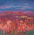 Field of Heather Painting by Julie Lueders Field of Heather Painting by Julie Lueders