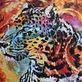 Fiery Gaze Painting by Jyotika Shroff Fiery Gaze Painting by Jyotika Shroff