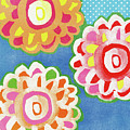 Fiesta Floral 3- Art by Linda Woods Mixed Media by Linda Woods Fiesta Floral 3- Art by Linda Woods Mixed Media by Linda Woods