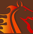 Fire Horse Digital Art by Scott Davis Fire Horse Digital Art by Scott Davis