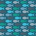 Fish Blue Digital Art by Mark Ashkenazi Fish Blue Digital Art by Mark Ashkenazi