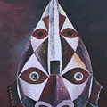 Fish Mask Painting by Obi-Tabot Tabe Fish Mask Painting by Obi-Tabot Tabe