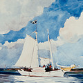 Fishing Schooner In Nassau by Winslow Homer Fishing Schooner In Nassau by Winslow Homer