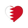 Flag Of Bahrain Heart by Roy Pedersen Flag Of Bahrain Heart by Roy Pedersen