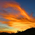 Flaming Hand Sunset Photograph by Judy Kennedy Flaming Hand Sunset Photograph by Judy Kennedy