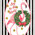 Flamingo Amore 2 Painting by Debbie DeWitt Flamingo Amore 2 Painting by Debbie DeWitt