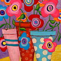 Floral Happiness Painting by John Blake Floral Happiness Painting by John Blake
