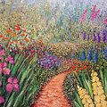 Flower gar02den Painting by Lynn Buettner Flower gar02den Painting by Lynn Buettner