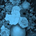 Flowers in Blue Painting by Jordana Sands Flowers in Blue Painting by Jordana Sands