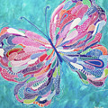 Fluttering Jewel Painting by Beth Ann Scott Fluttering Jewel Painting by Beth Ann Scott