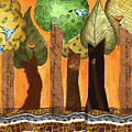 Flying in the forest Painting by Graciela Bello Flying in the forest Painting by Graciela Bello