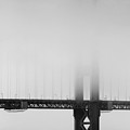 Fog at the Golden Gate Bridge 4 - Black and White by Wingsdomain Art and Photography Fog at the Golden Gate Bridge 4 - Black and White by Wingsdomain Art and Photography