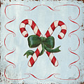 Folk Candy Cane Painting by Debbie DeWitt Folk Candy Cane Painting by Debbie DeWitt