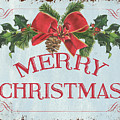 Folk Merry Christmas Painting by Debbie DeWitt Folk Merry Christmas Painting by Debbie DeWitt