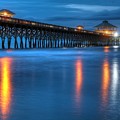Folly Beach Pier At Blue Hour Charleston South Carolina Photograph by Carol Montoya Folly Beach Pier At Blue Hour Charleston South Carolina Photograph by Carol Montoya