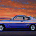 Ford Capri 1969 Painting Painting by Paul Meijering Ford Capri 1969 Painting Painting by Paul Meijering