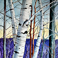 Forest of trees Painting by Christopher Shellhammer Forest of trees Painting by Christopher Shellhammer