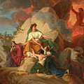Cybele opposing Vesuvius to protect the Cities of Stabia Herculaneum Pompeii Painting by Francois-Edouard Picot Cybele opposing Vesuvius to protect the Cities of Stabia Herculaneum Pompeii Painting by Francois-Edouard Picot