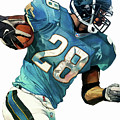 Randy Moss Painting by Michael Pattison