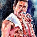 Freddie Mercury Singing by Suzann Sines Freddie Mercury Singing by Suzann Sines