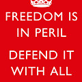 Freedom Is In Peril -- WW2 Propaganda Digital Art by War Is Hell Store Freedom Is In Peril -- WW2 Propaganda Digital Art by War Is Hell Store