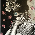 Frida Drawing by Gary Kroman Frida Drawing by Gary Kroman